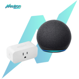 Parlante-Echo-Dot-4ta-Gen-Alexa-Con-Adaptador-De-Poder-Inteligente